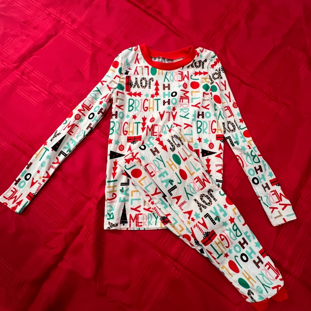 Colorful Holiday Kids Pajama Set